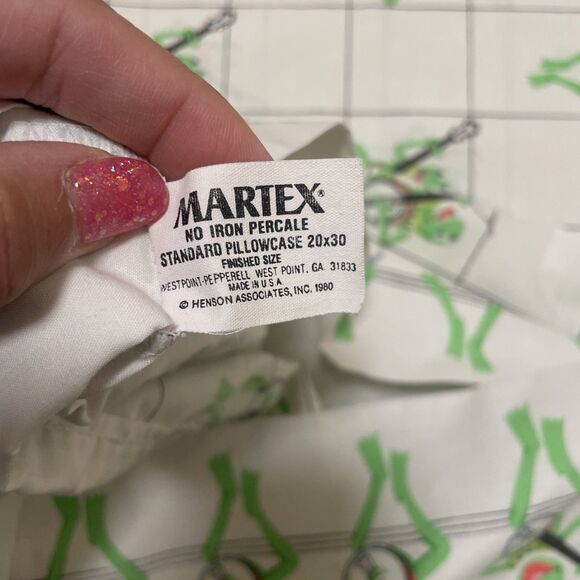 Martex Vintage Pillowcase 1980 Kermit Frog Banjo Jim Henson Muppets - Picture 6 of 7